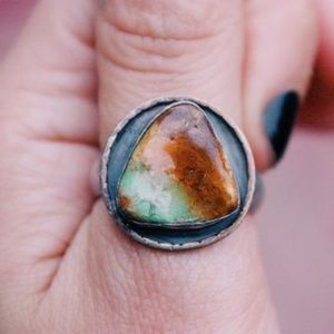 Men's Turquoise and Sterling Silver Ring